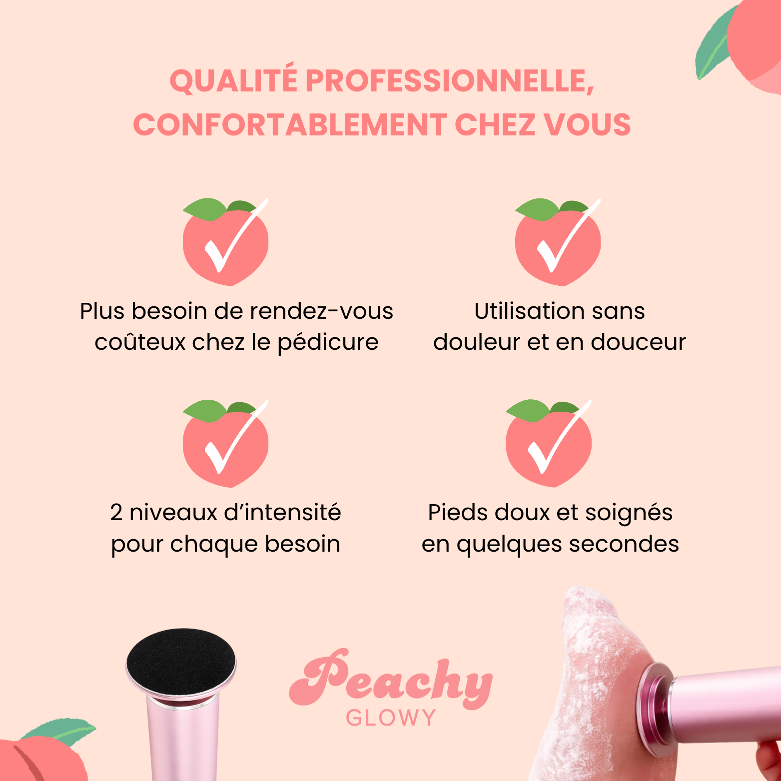 Peachy Glowy - Votre Kit Routine Beauté Pieds
