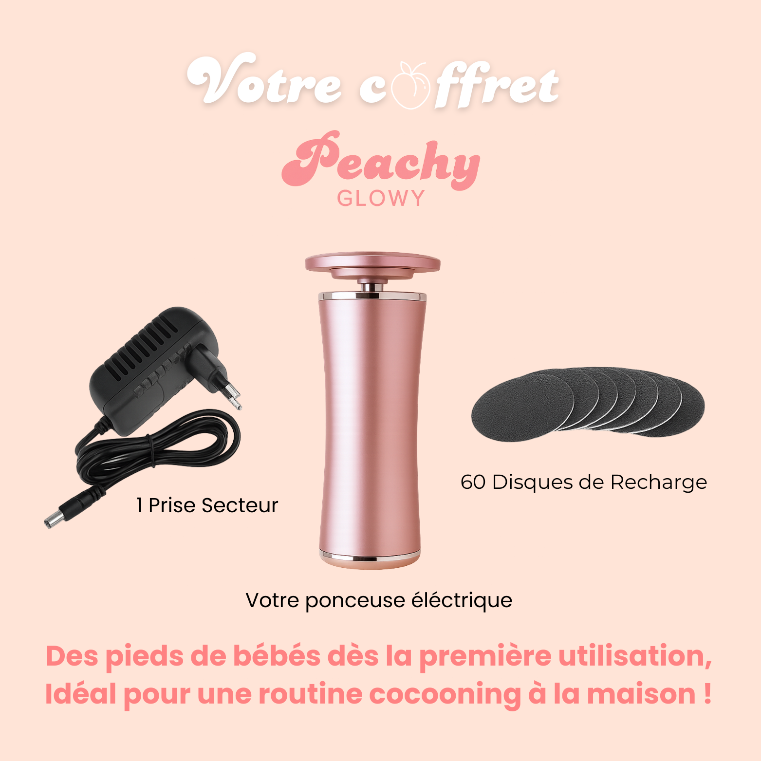 Peachy Glowy - Votre Kit Routine Beauté Pieds